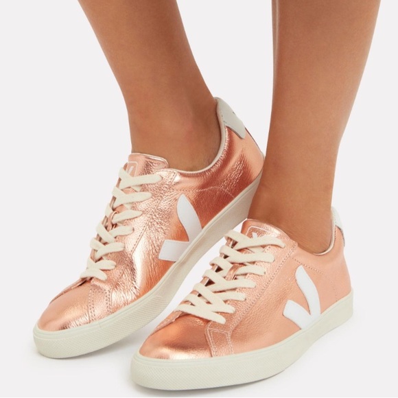 Veja Shoes - Veja Esplar Rose Gold Low Top Sneakers Classic Basic Womens 8